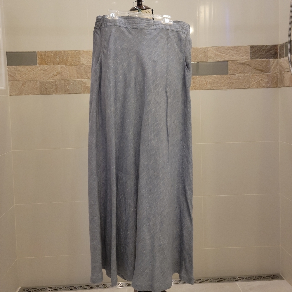 Eddie Bauer linen maxi skirt